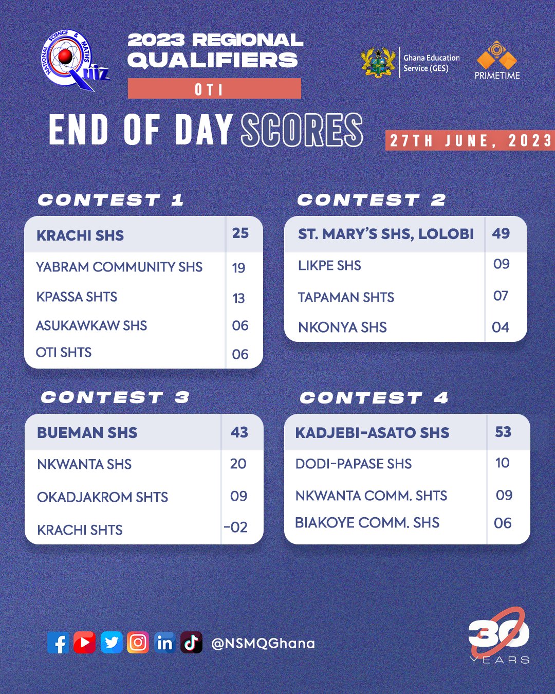 Oti Region NSMQ 2023 Live Updates And Results 4