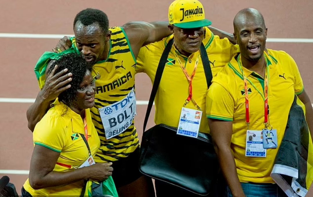 Usain Bolt and His Father