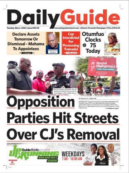 Ghanaian Newspaper Headlines: Tuesday, May 6, 2025 6